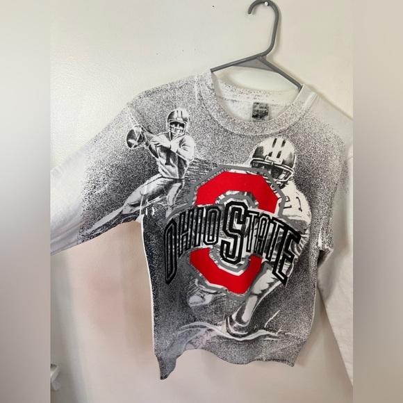 Vintage Ohio State AOP Graphic Sweatshirt Small - Picture 2 of 7